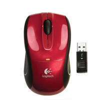 Logitech® V220 Cordless Optical USB Mouse for DELL Notebooks RED