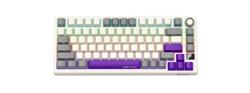 Lorgar KBP7075, Pro bezdrôtová mechanická herná klávesnica, Wireless 2.4 GHz/ BT 5.0, 75%, Displ., SK/CZ layout, bežov
