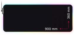 Lorgar Steller 919, podložka pod hernú myš s RGB podsvietením, veľkosť XL