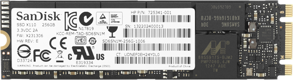 M.2 SSD disk HP Turbo Drive G2 - 256 GB