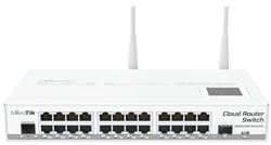 MIKROTIK RouterBOARD Cloud Router Switch CRS125-24G-1S-2HnD-IN (600MHz; 128MB RAM; 24x GLAN; 1x 2GHz 802.11b/g/n; 1x SFP