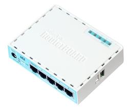 MIKROTIK RouterBOARD hEX + L4 (880MHz, 256 MB RAM, 5xGLAN switch, plastic case, zdroj)