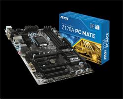 MSI Z170A PC MATE/Z170/LGA 1151/4x DDR4/2x PCIEx16/3x PCIEx1/2x PCI/M.2