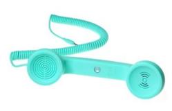 Native Union POP Phone, originál retro slúchadlo pre Váš mobil, Tyrkysové