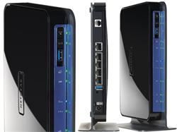 NETGEAR DGND3800B ADSL2+ Modem Gigabit router w Dual Band WiFi N600, 4xGigabir LAN, w ReadySHARE USB