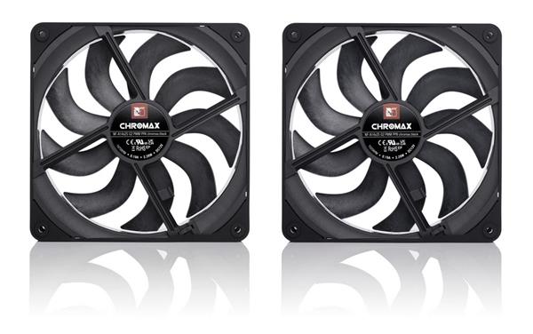 Noctua NF-A14x25 G2 PWM Sx2-PP chromax.black, set 2 ventilátorov 140x140x25mm