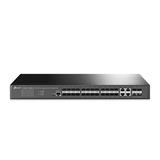 Omada 24-Port SFP L2+ Managed Switch with 4 10GE SFP+ Slots PORT: 20× Gigabit SFP Ports, 4× Gigabit SFP/RJ45 Combo Port