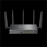 Omada 4G+ Cat6 AX3000 Gigabit VPN Router PORT: 1× Gigabit SFP WAN/LAN Port, 1× Gigabit RJ45 WAN Port, 4× Gigabit WAN/LA