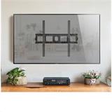 ONKRON pevný TV držiak na stenu pre 55 až 100-palcové ploché TV Digitálne panely 75 kg, čierny,VESA: 75x75 - 800x600