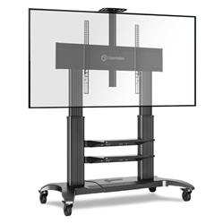 ONKRON TV mobilný stojan pre 60 až 100" obrazovky do 136 kg, čierny