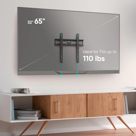ONKRON TV SLIM držiak na stenu, 32 až 65", max 50 kg, čierny
