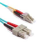 Optický duplex kabel 50/125 OM3, LC/SC, 7m