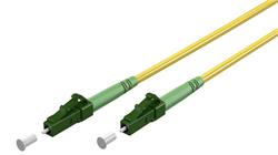 Optický kábel LC/APC-LC/APC, 5m Simplex OS2(9/125µm), LSOH, 3mm, žltý