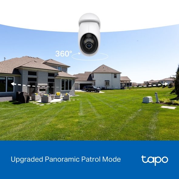 Outdoor Pan/Tilt Security Wi-Fi Camera SPEC: 4K 8MP (3840×2160), 2.4G/5GHz, Bluetooth 5.0,1 × Ethernet Port, Horizontal