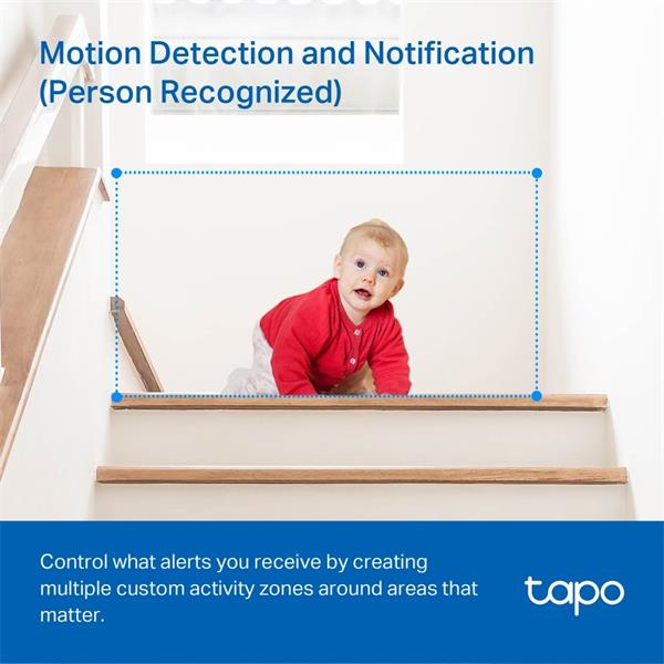 Pan/Tilt Home Security Wi-Fi Camera SPEC: 1080p, 2.4 GHz, Horizontal 360o FEATURE: Pan/Tilt, Motion Detection and Notifi