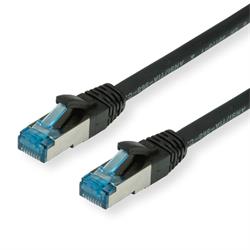 patch kábel Cat6A, STP, LSOH, 1m, čierny