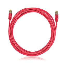 patch kábel Cat6A, STP, LSOH, 5m, červený