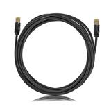 patch kábel Cat6A, STP, LSOH, 7m, čierny