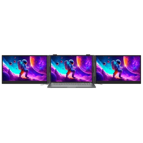 Portable monitor Blackview DCM8 Dual Screen 15.3inch 1920x1200 16:9 LCD 60Hz IPS 178 USB-C 3.1x3, sivo čierny