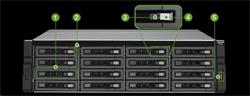 QNAP™ 3U 16-bay rackmount RAID expansion enclosure, SAS 6Gbps