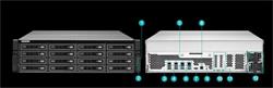 QNAP™ TVS-EC1680U-SAS-RP-8GE-EU 6 Bay NAS, Intel Xeon E3- 3.5Ghz 8GB DDR3L RAM,4x Giga LAN