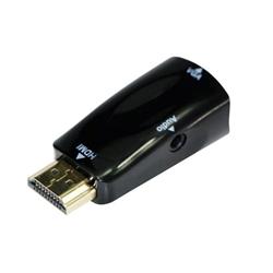REDUKCIA HDMI to VGA and audio adaptér, single port, black