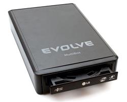 ROZBALENE_Evolveo MultiBox externý box, 3.5" SATA USB 2.0, čierny