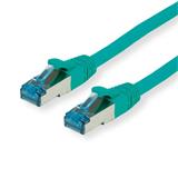 S/FTP (PiMF) Patchkábel LSOH 0,3m Cat6A, zelený, Cu