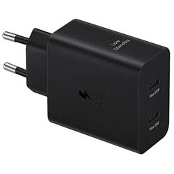 Samsung duálna acestovná nabíjačka 50W + USB-C/USB-C kabel 5A 1.8m Super Fast, čierny
