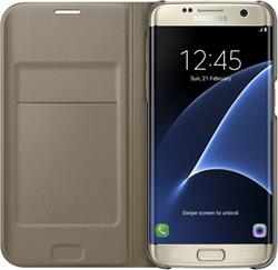 Samsung Flip Wallet pre S7 edge (G935), zlatá