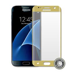 ScreenShield G930 Galaxy S7 Tempered Glass protection full cover (gold) - Film for display protection