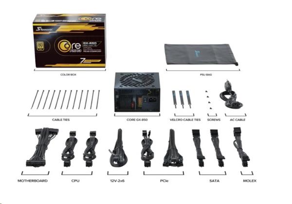 Seasonic Core GX-850 Gold ATX 3.1, modular