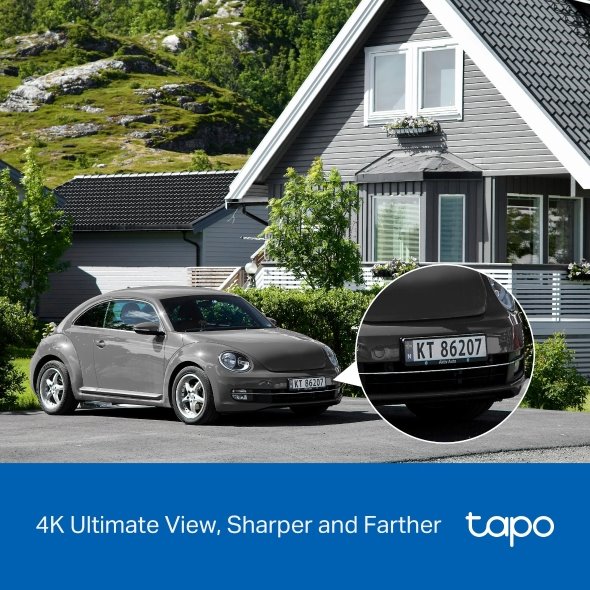 Solar-Powered Pan/Tilt Security Camera Kit SPEC:4K 8MP (3840×2160), 2.4 GHz/5 GHz, 10000mAh rechargeable lithium-ion bat