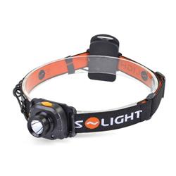 Solight čelové LED svietidlo so senzorom, 3W Cree, čierne, 3 x AAA