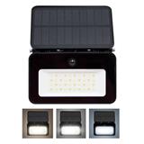 Solight LED solárny reflektor so senzorom, 6W, 660lm, 3CCT, Li-Ion, čierna