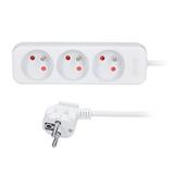 Solight predlžovací prívod 5m, 3 zásuvky, 16A/3680W, PVC, biely