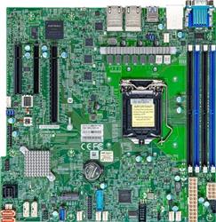 Supermicro 1xLGA1150 (Xeon E3-23xx,i3), C246, 4xDDR4, 8xSATA3, 1xM.2, 1xPCIe4.0 x16, VGA, 4x LAN, IPMI