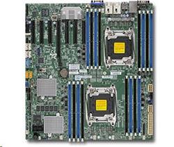 Supermicro MB Xeon E5-2600V3 2xLGA2011-3, iC612 16x DDR4 ECC R,10xSATA3/8xSAS3 LSI 3108 2GB(PCI-E 3.0/1,6(x16,x8),2x 10G