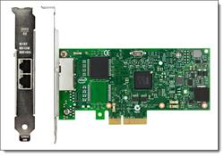 ThinkSystem Intel I350-T2 PCIe 1Gb 2-Port RJ45 Ethernet Adapter