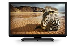 TOSHIBA LED TV 24" (61cm) HD LED Edge DVB-T/C USB Playback HDMI SCART VGA USB, cierna