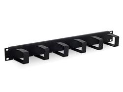 TRITON 19" vyväzovací panel 1U, 6x vyväzovací háčik 70x27mm, RAL9005