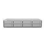 Ubiquiti 2U UniFi Protect NVR with built-in AI event analytics, HDMI output, eight 2.5”/3.5” HDD bays, and support for u