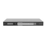 UNIVIEW switch 24x100Mbps PoE portů + 1xGbps uplink + 1xGbps combo uplink port s SFP slotem, PoE budget 370W (802.af/at,