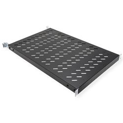 vALUE 19" Polica nastaviteľná 440 x 700mm, max. 50 kg, 1U, čierna