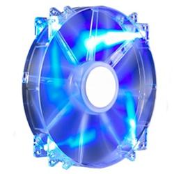 ventilátor Coolermaster 200x200x30 Mega Flow, LED modrá transparent 19dBA