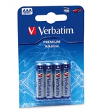 Verbatim - batérie R03/AAA 1,5V Alkalické blister 4pck/BAL