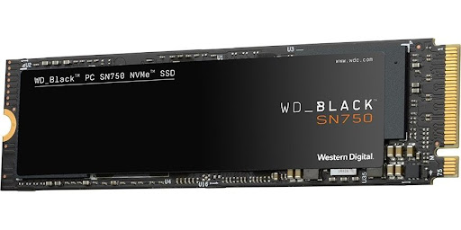 WD Black SN750 1TB SSD PCIe Gen3 8 Gbs M2 2280 NVMe R3400MBs