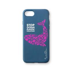 Wilma Whale Eco-case iPhone 6/7/8, tmavo - modré