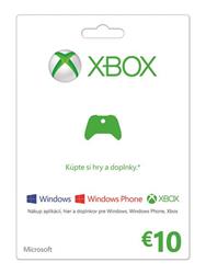 XBOX 360 LIVE - Predplatená karta na hry a doplnky 10 Euro